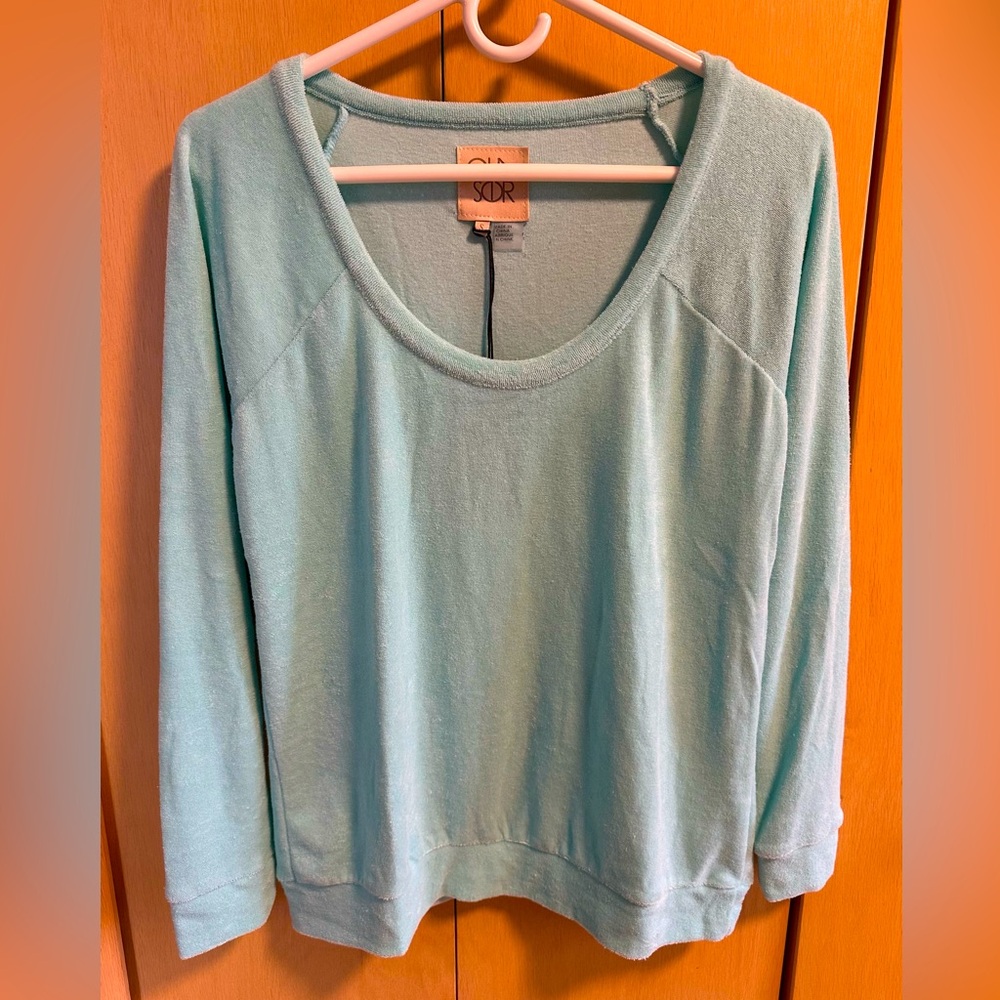 Chaser Terrycloth Long Sleeve Top - NWT